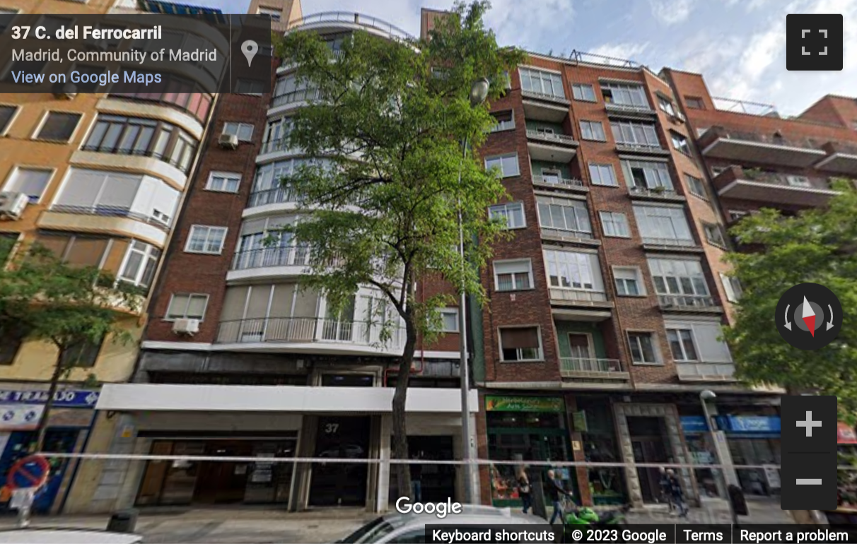 Street View image of Calle Ferrocarril 37, Entreplanta A, Madrid
