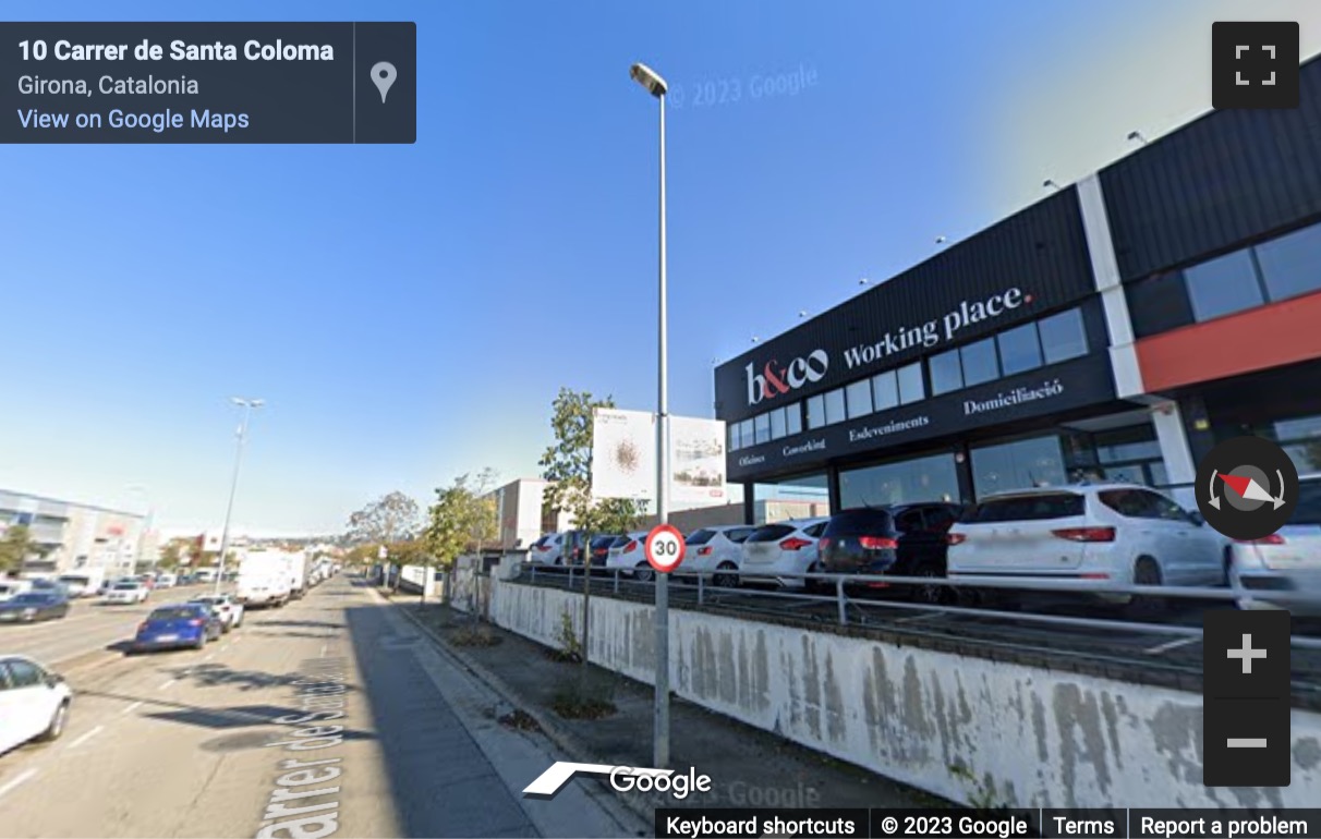 Street View image of Carrer Santa Coloma, 99, Girona, Barcelona