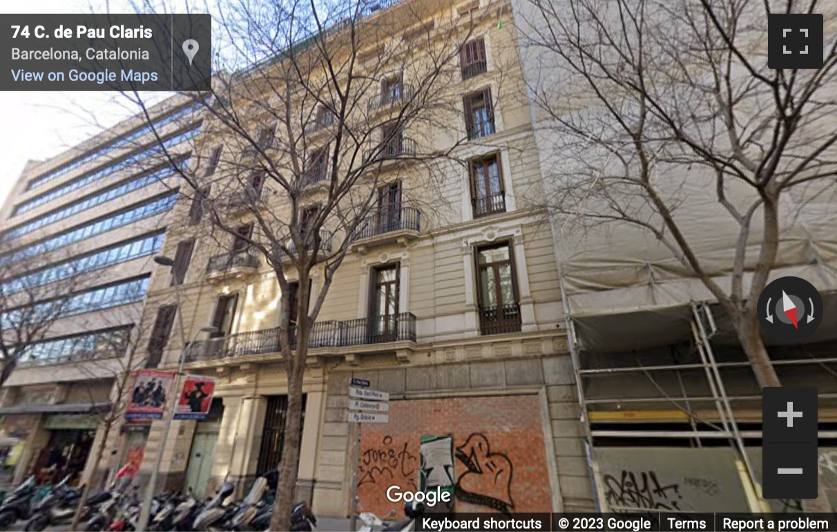 Street View image of Calle De Pau Claris 79, Barcelona
