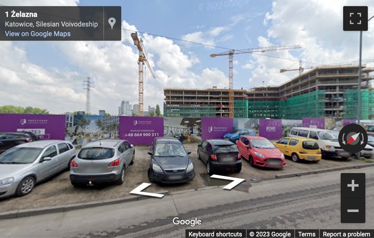 Street View image of Ul. Żelazna 2, Katowice