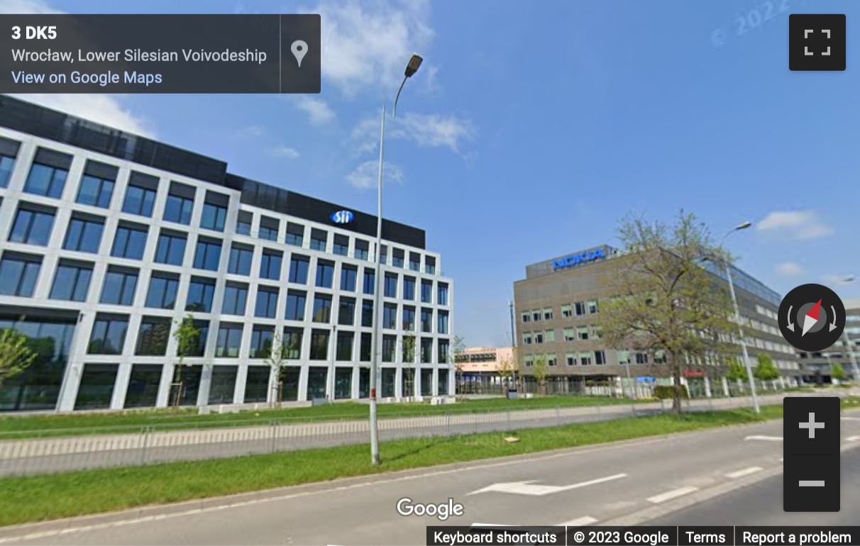 Street View image of ul. Na Ostatnim Groszu 3, Wroclaw