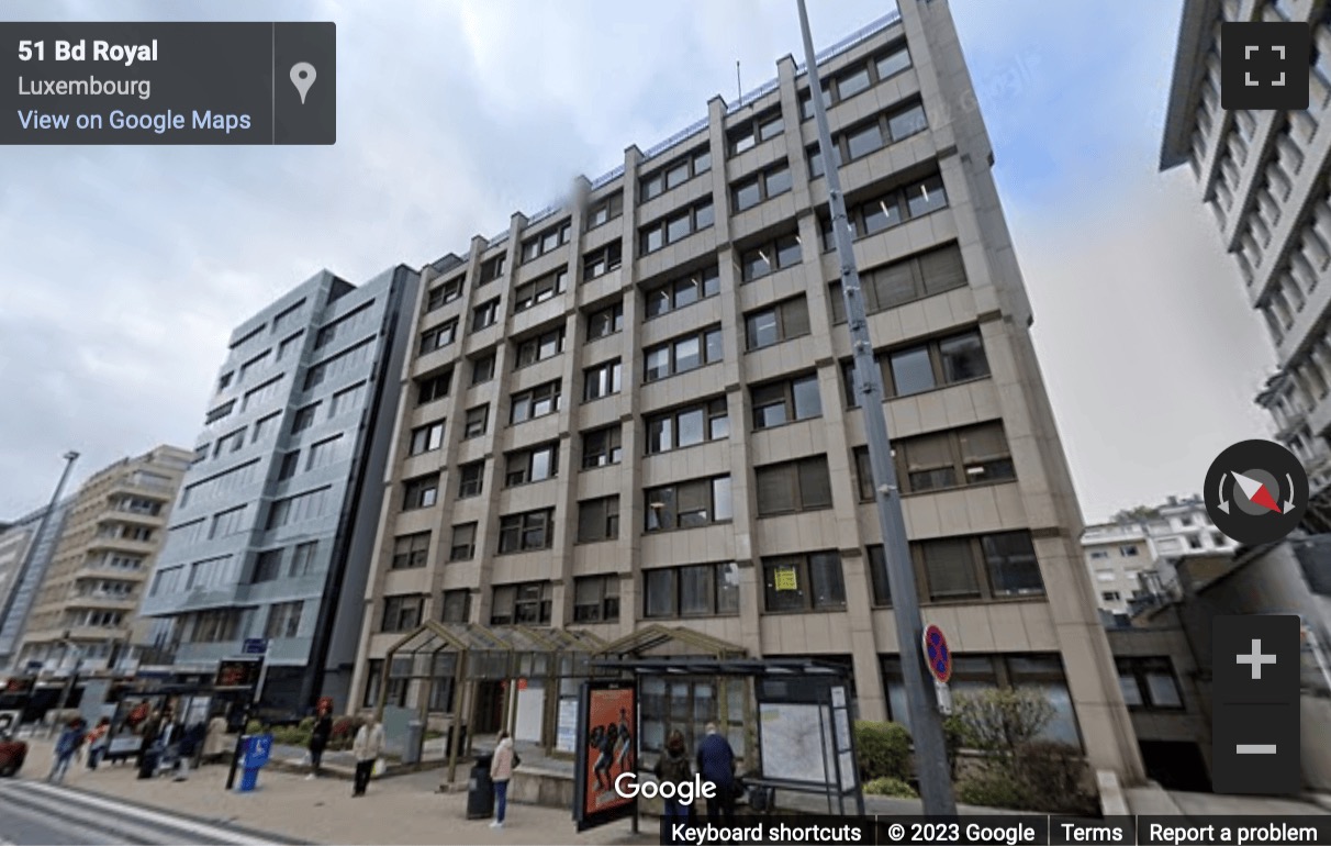 Street View image of 26, Boulevard Royal, Luxembourg City