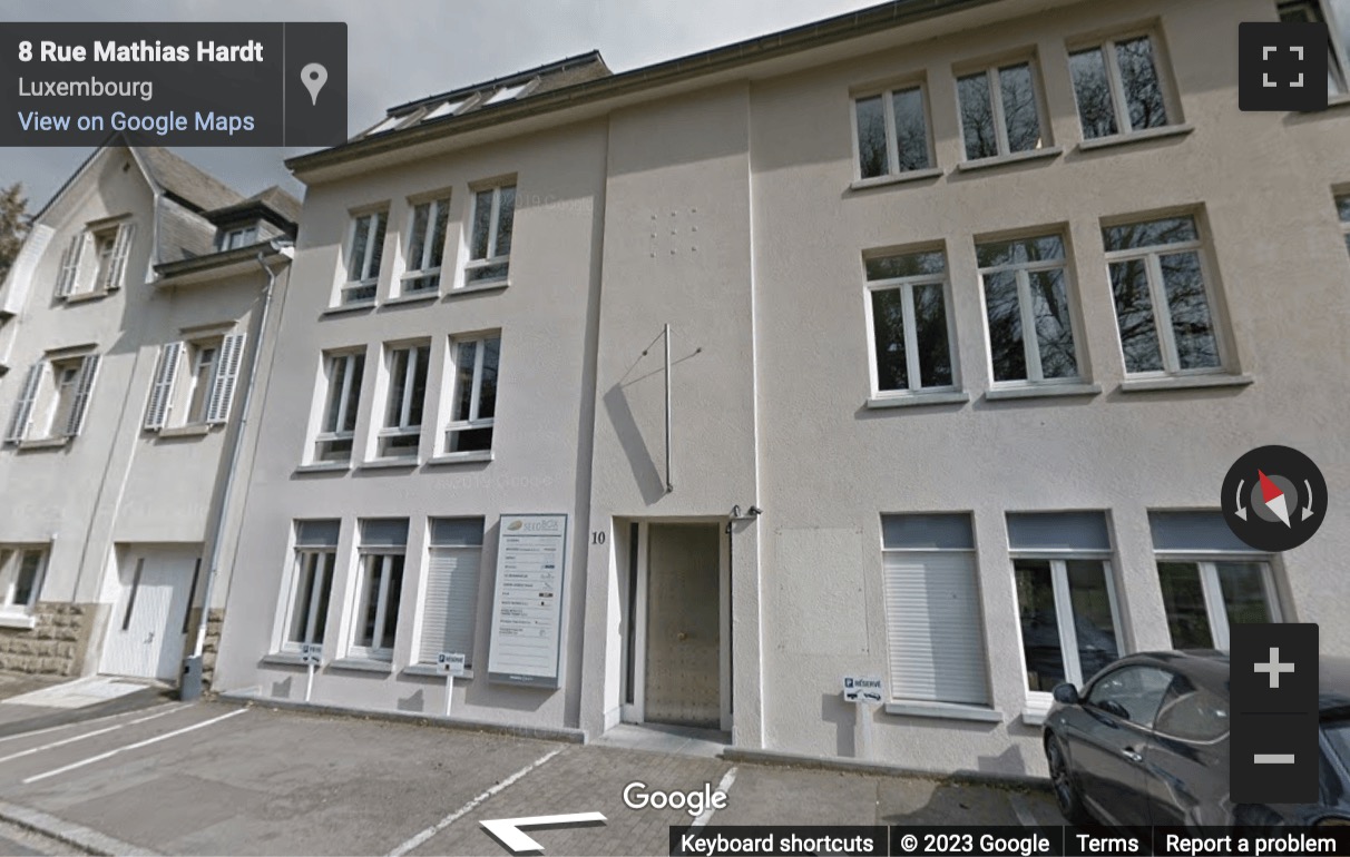 Street View image of 08-10 rue Mathias Hardt, Luxembourg City