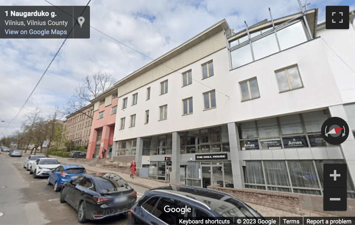 Street View image of Naugarduko gatvė 3, Vilnius