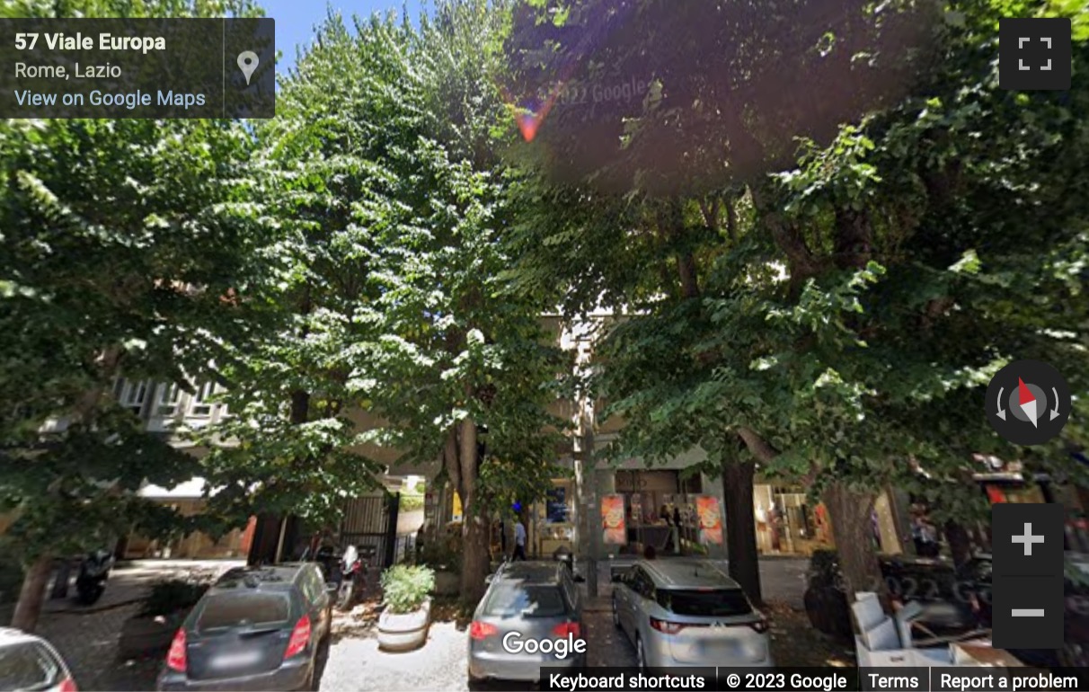 Street View image of Viale Europa 55, Rome, Italy