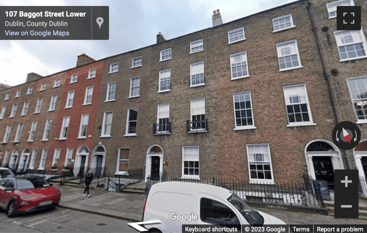 Street View image of 107 Lower Baggot Street, Dublin