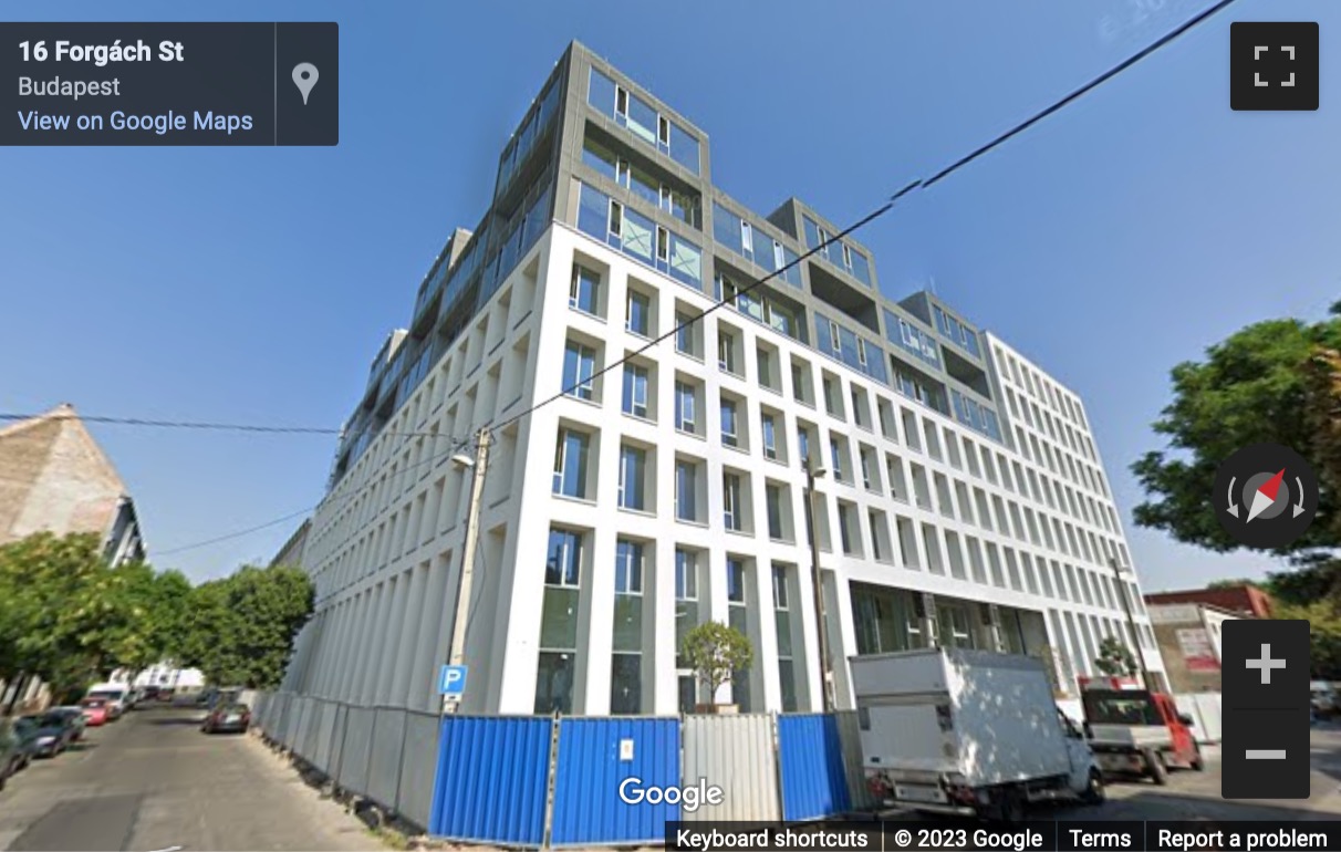 Street View image of Váci street 99, Balance Hall building, Budapest
