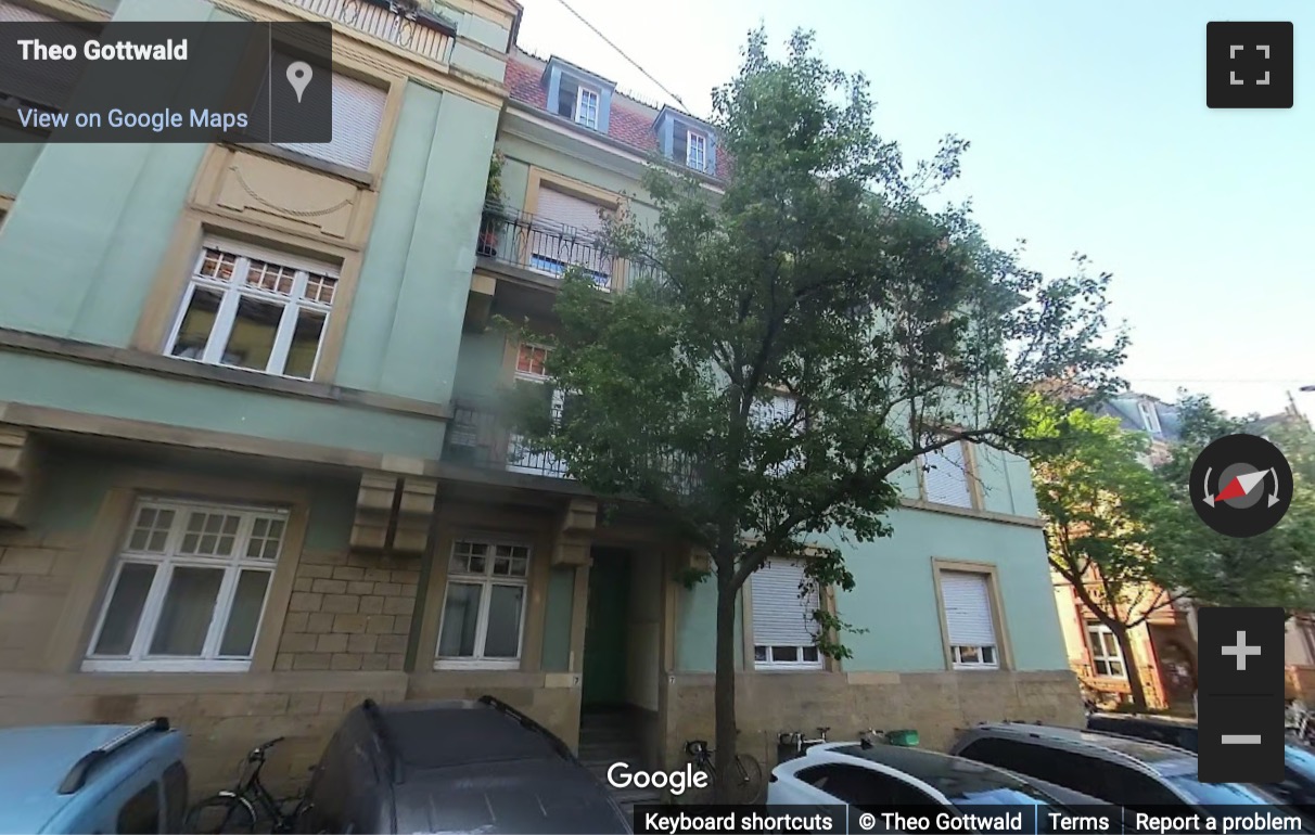 Street View image of Roonstraße 23a, Karlsruhe, Baden-Wurttemberg