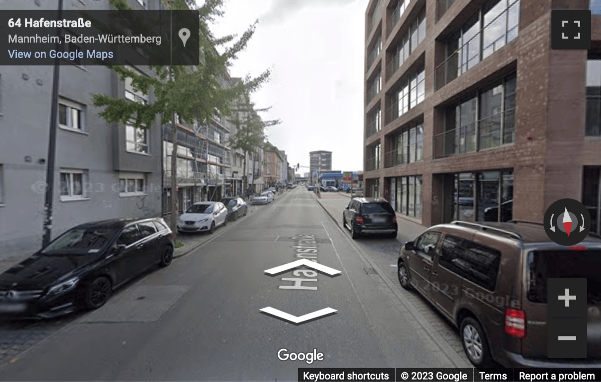 Street View image of Hafenstraße 25-27, Mannheim, Baden-Wurttemberg