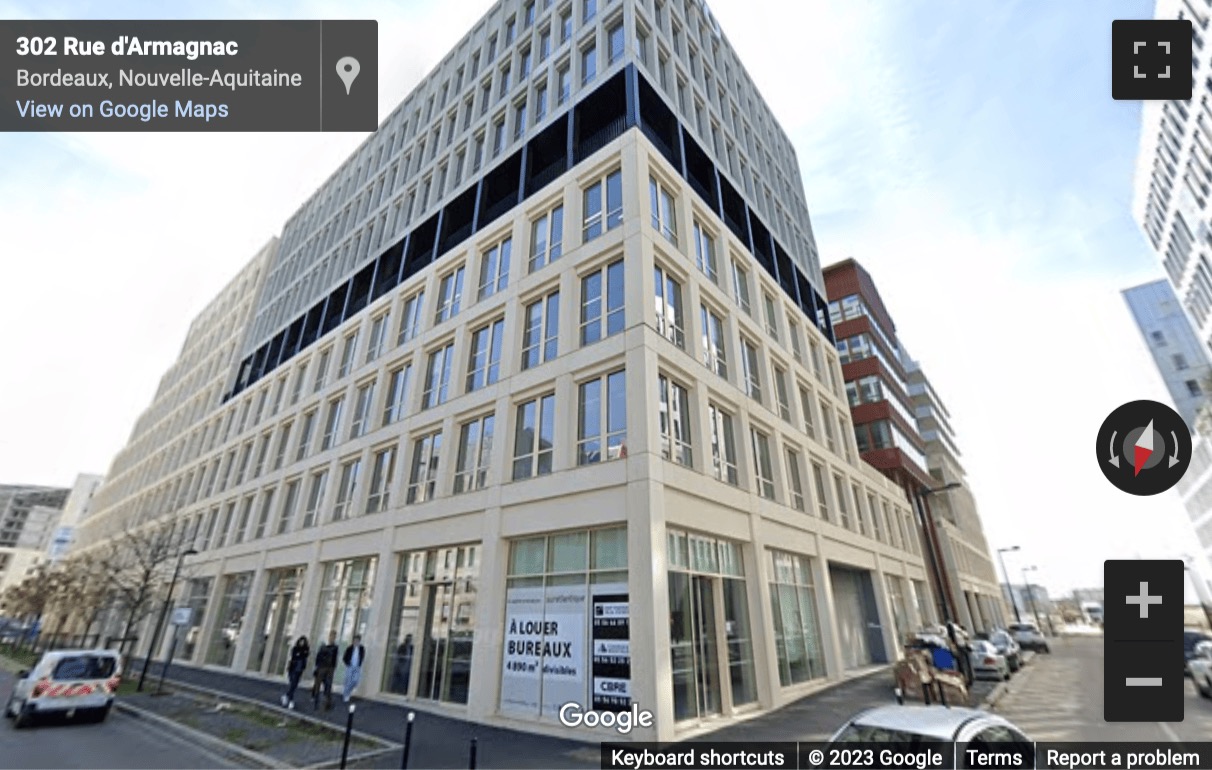 Street View image of 45 rue d’Armaganac, Bordeaux, Gironde