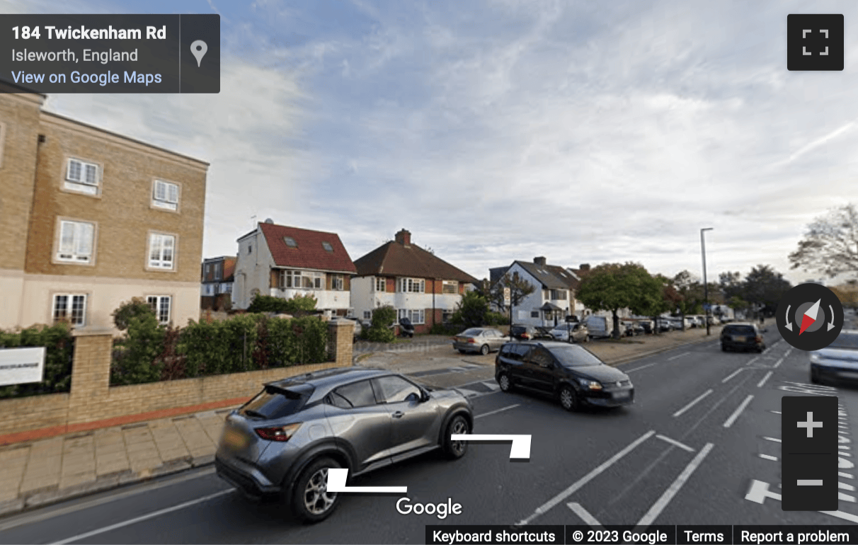 Street View image of 158-160 Twickenham Road, Isleworth, Richmond upon Thames
