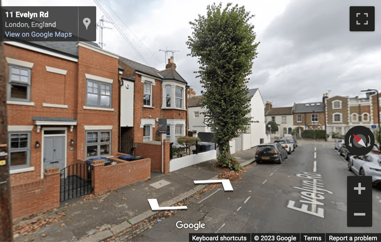 Street View image of 4 Evelyn Road, Chiswick, The Courtyard, Central London, W4, UK