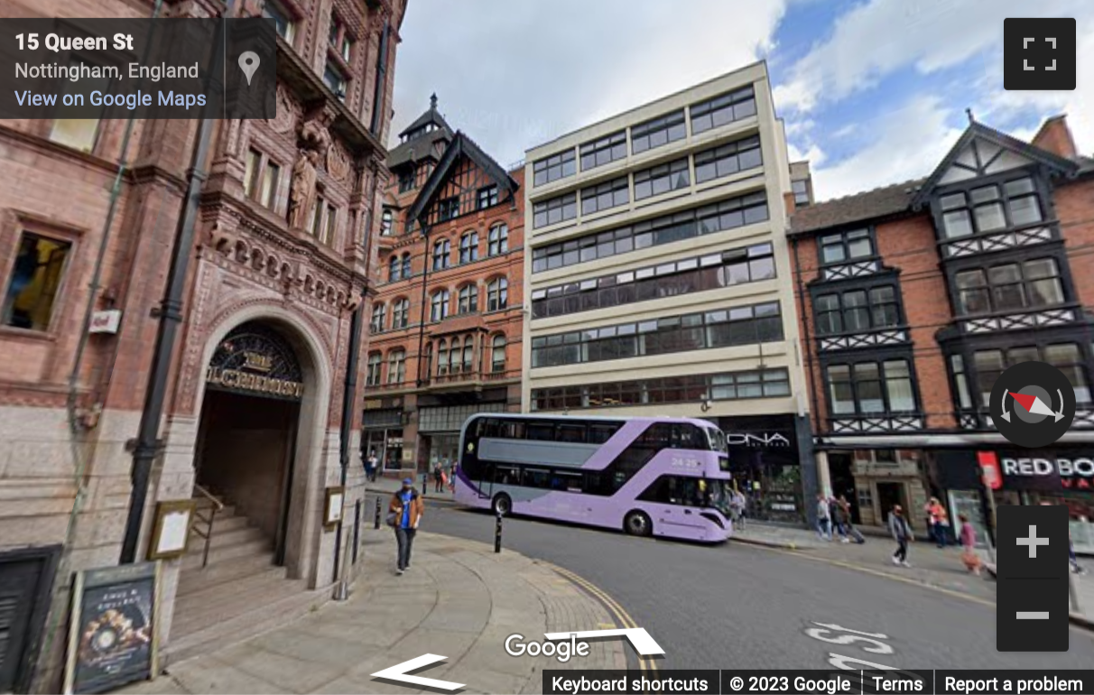 Street View image of Fenchurch House, 12 King Street, Nottingham