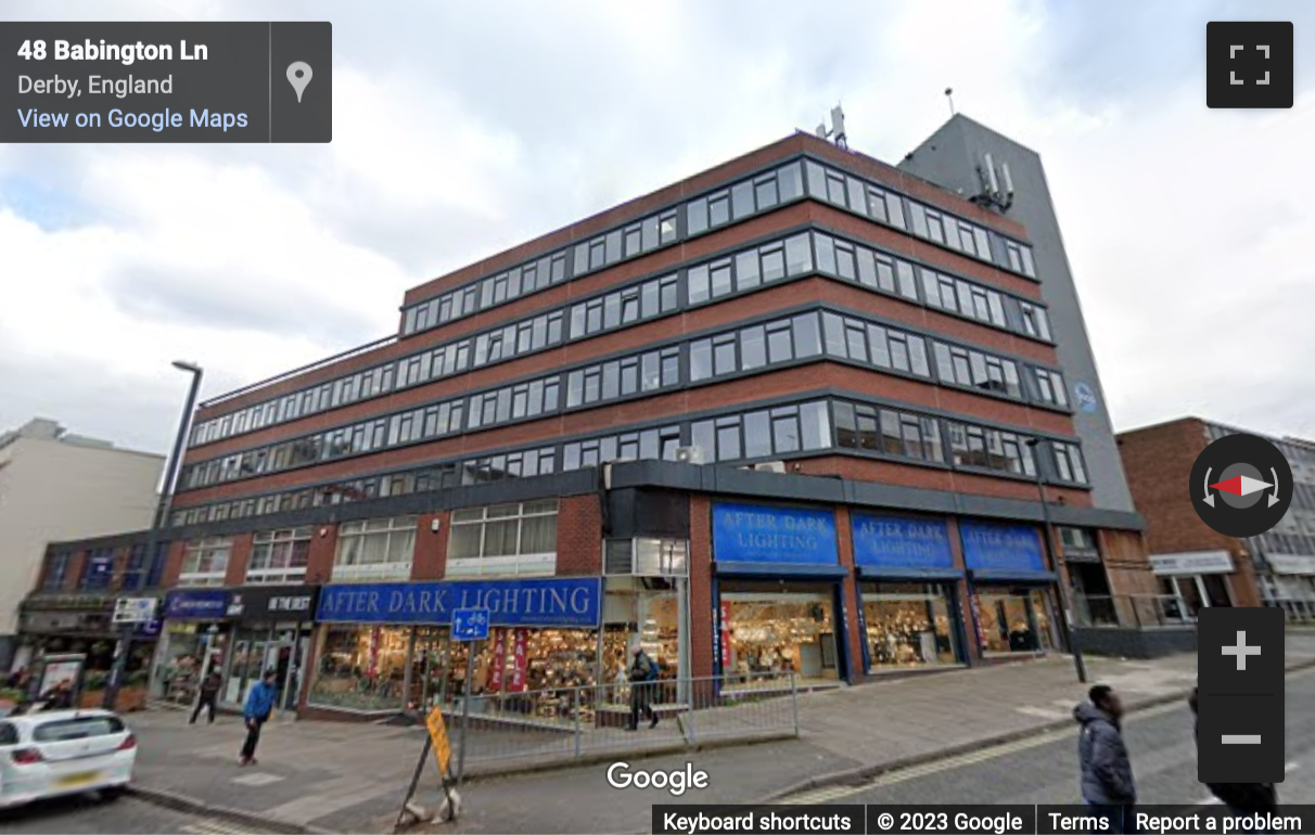 Street View image of Aspire House, Sitwell Street, Derby, Derbyshire