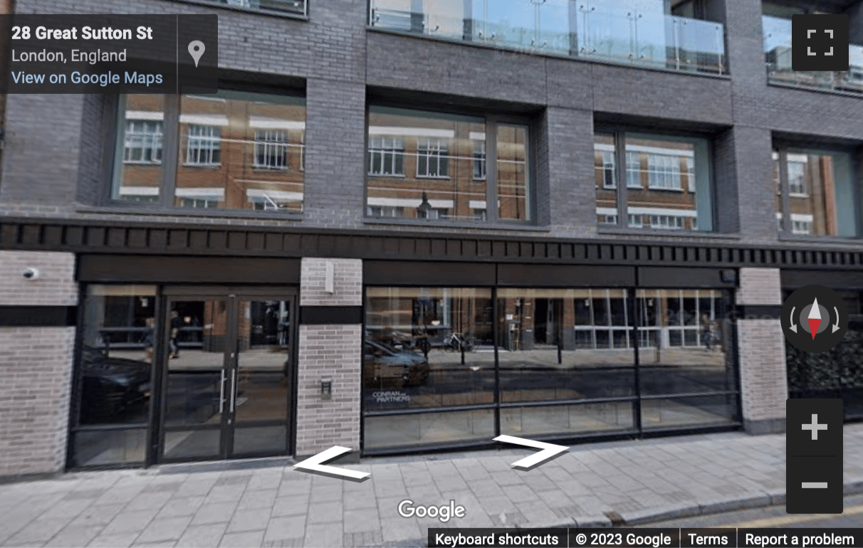 Street View image of 30A Great Sutton Street, London