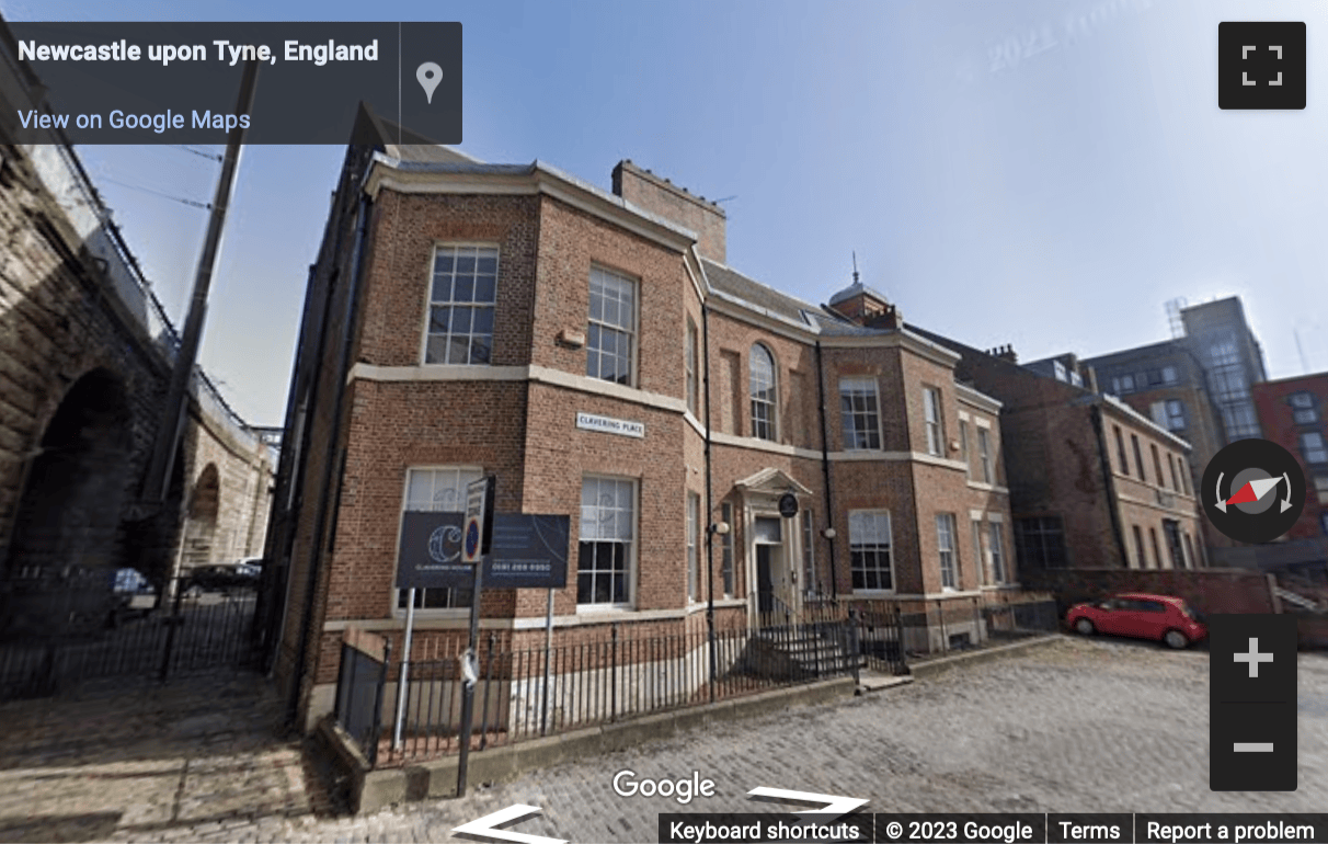 Street View image of 1 Clavering Place, Newcastle, Tyne and Wear