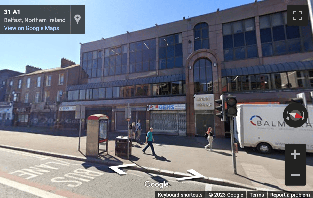 Street View image of 24-31 Shaftesbury Square, Belfast