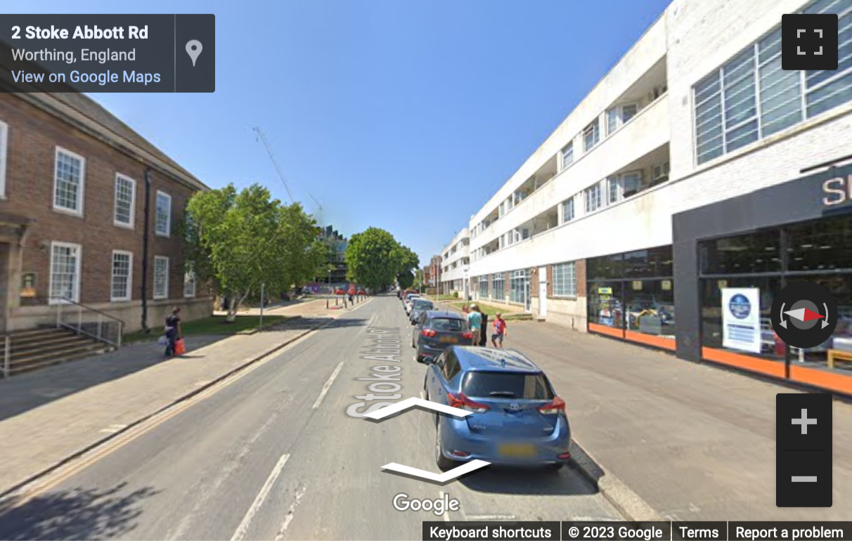 Street View image of The Creative & Digital Hub, Stoke Abbott Road, Worthing, West Sussex