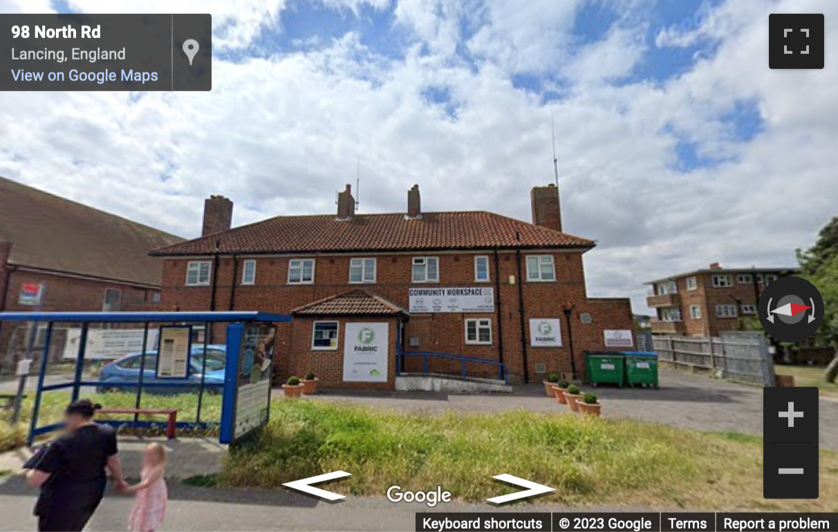 Street View image of Lancing Fabric, 107 North Rd, Lancing, West Sussex