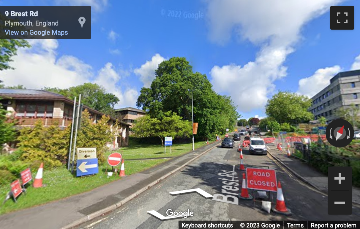 Street View image of The Apex, Derriford Business Park, Brest Road, Plymouth, Devon