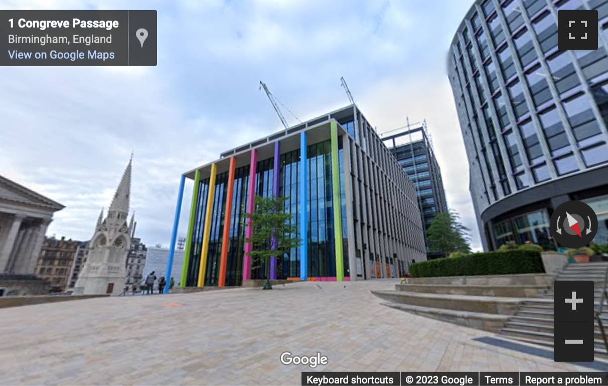 Street View image of 2 Chamberlain Square, Birmingham, West Midlands (England)