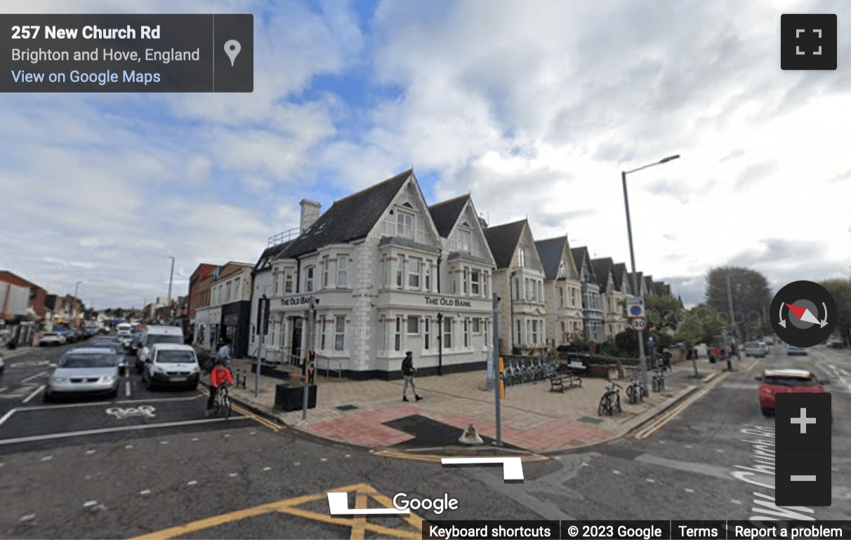 Street View image of The Old Bank, 257 New Church Road, Hove, East Sussex