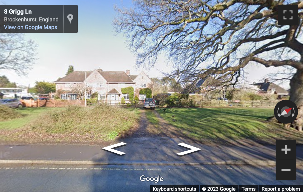 Street View image of Brock House, Grigg Lane, Brockenhurst, Hampshire