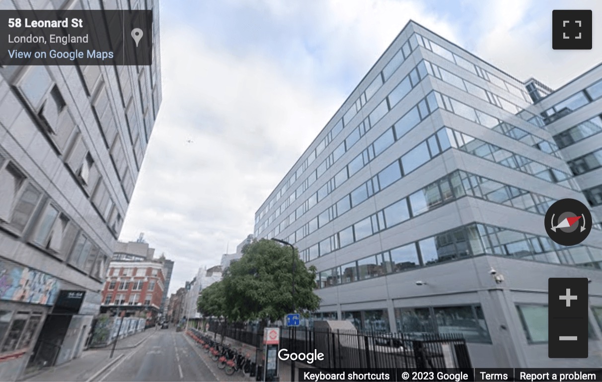Street View image of Development House, 56-64 Leonard Street, EC2A, London