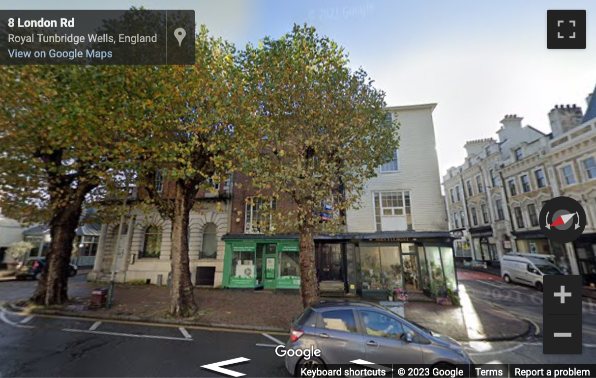 Street View image of 8a London Road, Tunbridge Wells, Kent