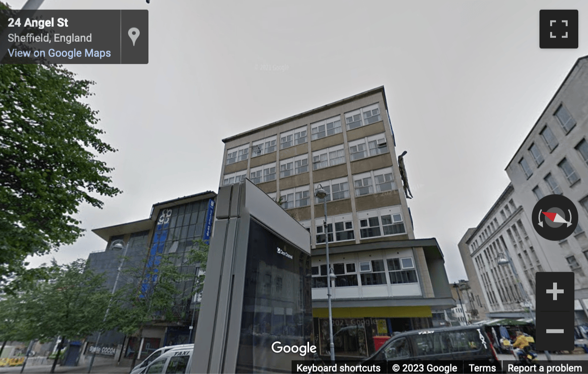 Street View image of Castle House, Angel Street, Sheffield, South Yorkshire