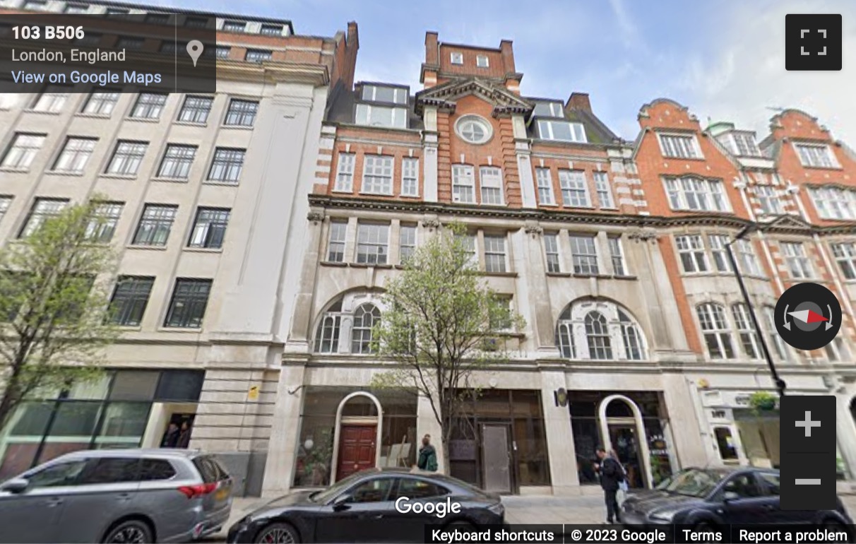 Street View image of 101 Great Portland Street, London