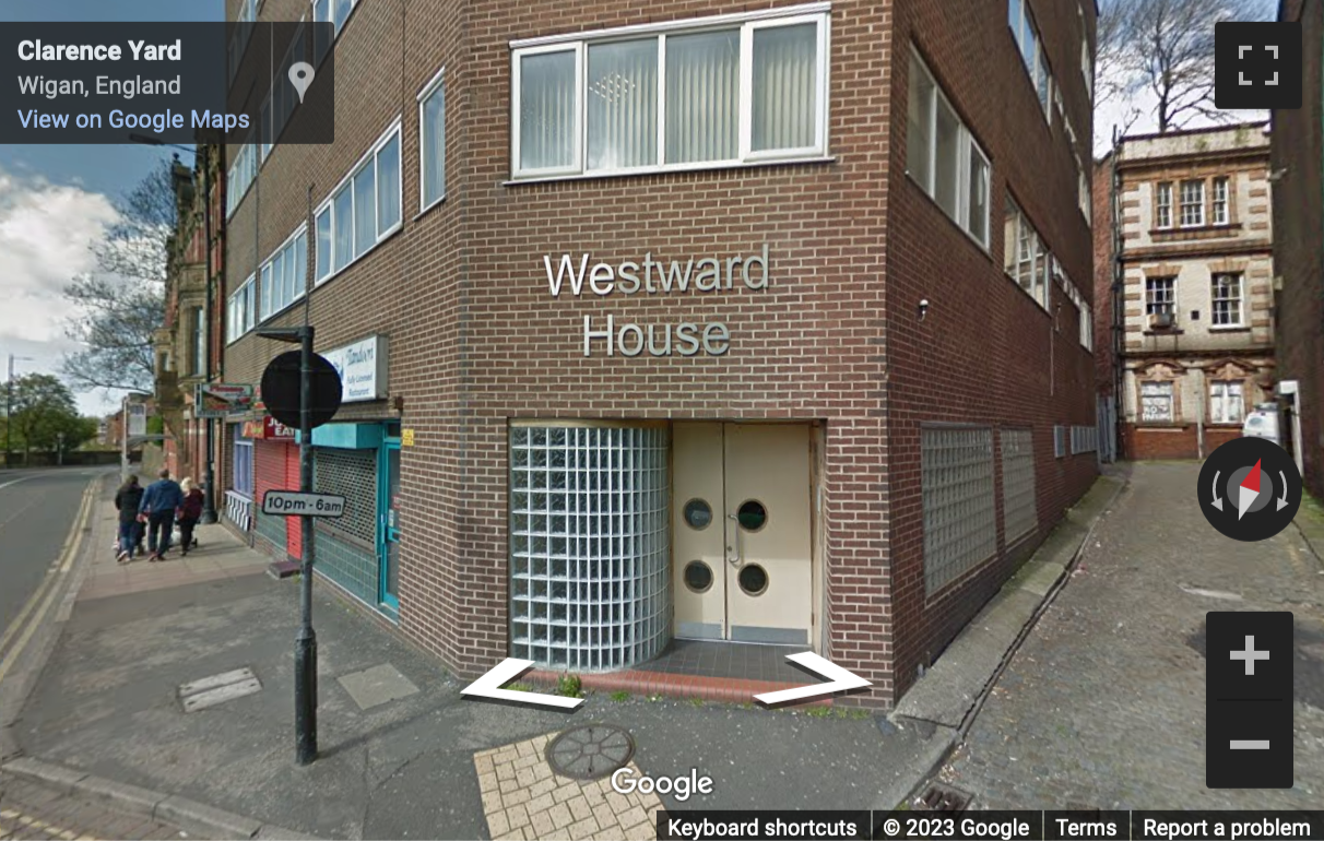 Street View image of Westward House, King Street, 1st, 2nd and 3rd Floor, Wigan, Greater Manchester