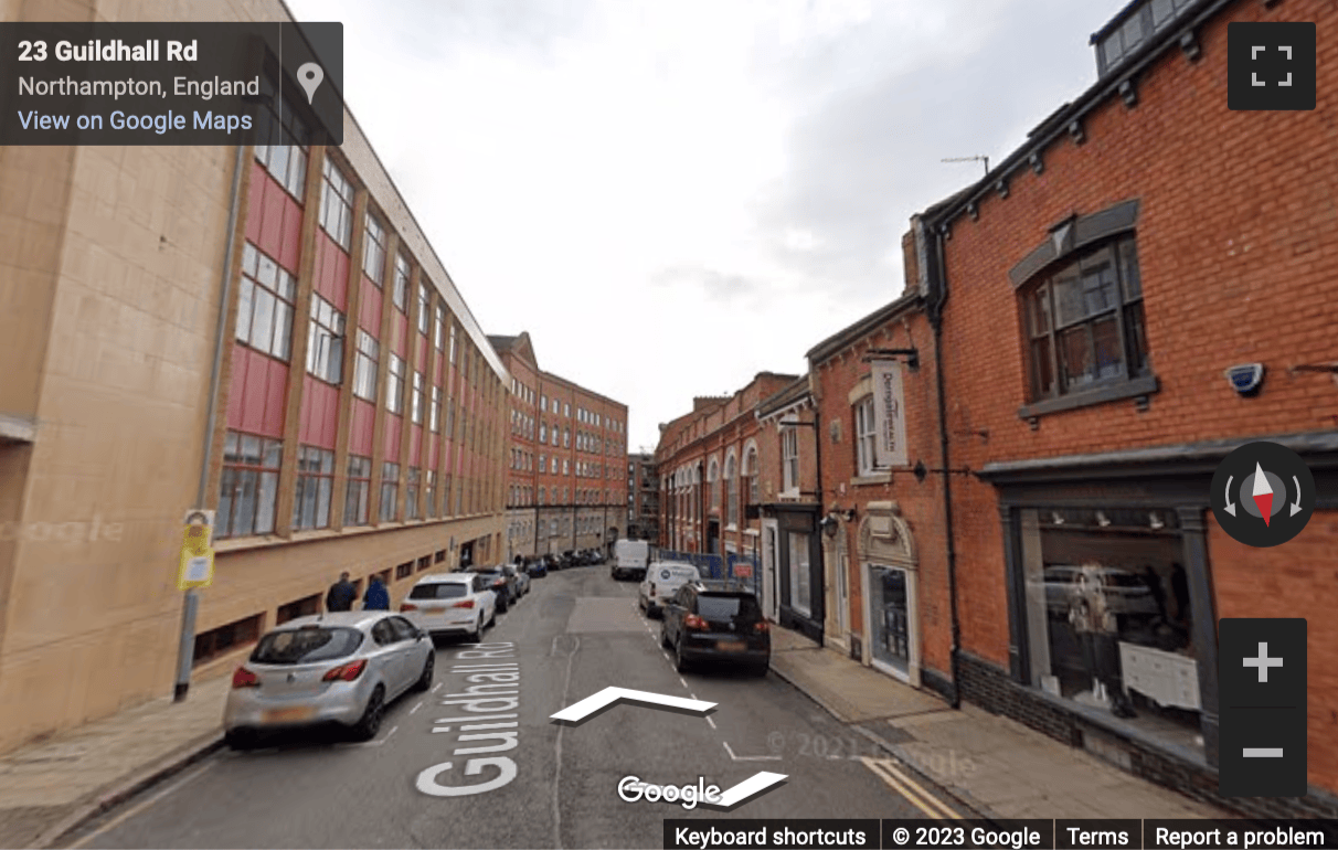Street View image of 34-38 Guildhall Road, Northampton