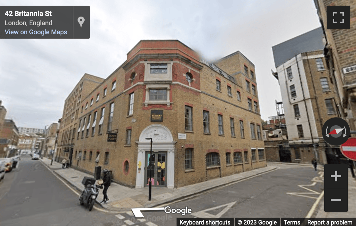 Street View image of 15-27 Britannia Street, Unit 2, London, Greater London