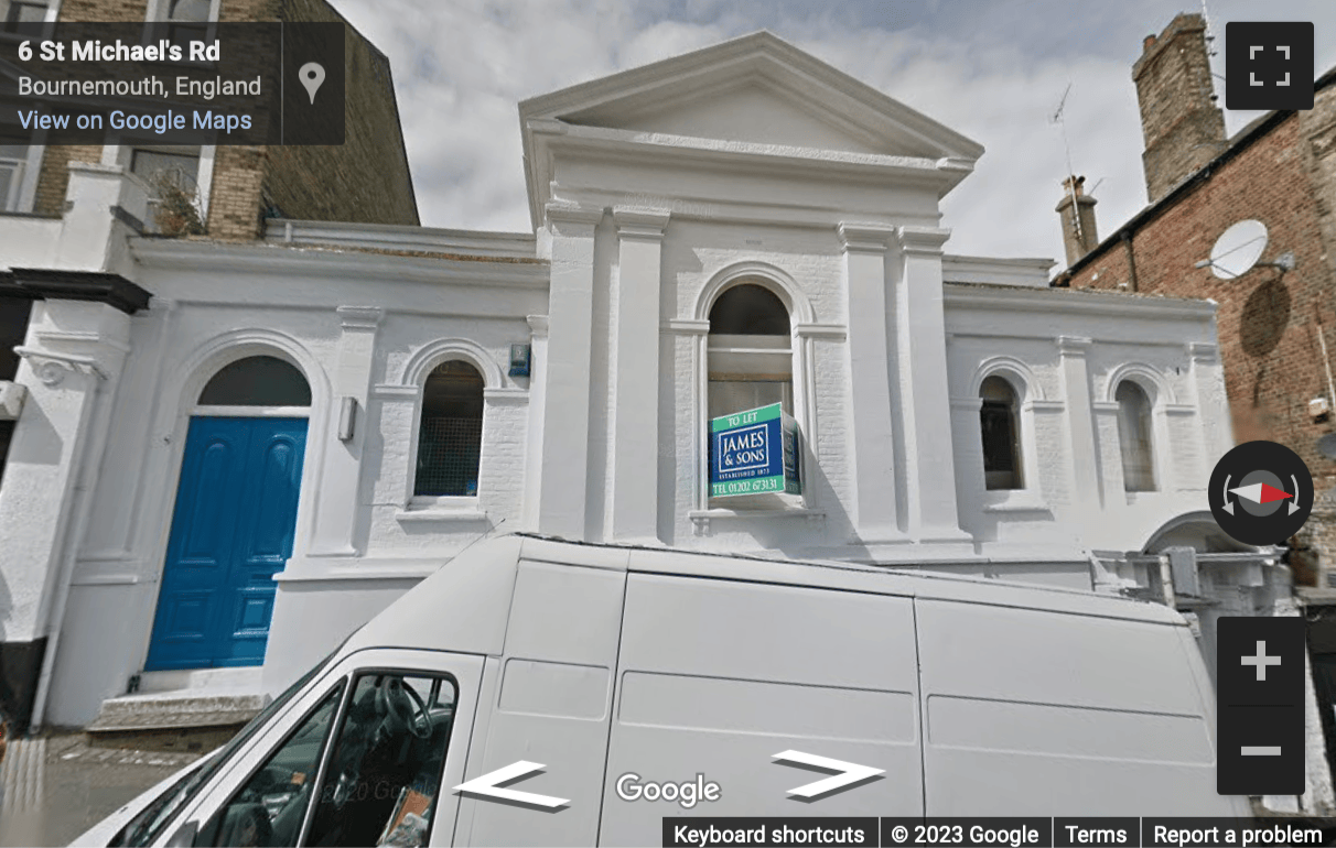 Street View image of 6 St Michael’s Road, The Lodge, Bournemouth, South West (England)