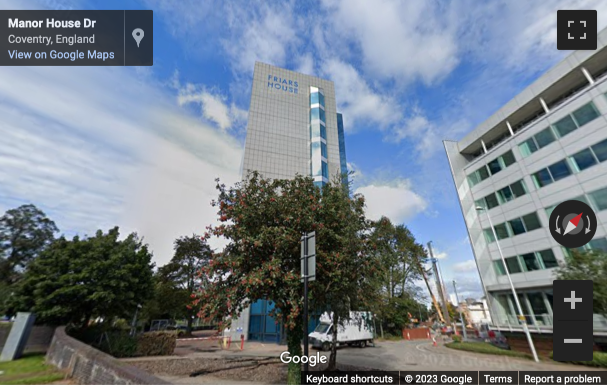 Street View image of Friars House, Manor Drive, Coventry, CV1 2TE, West Midlands