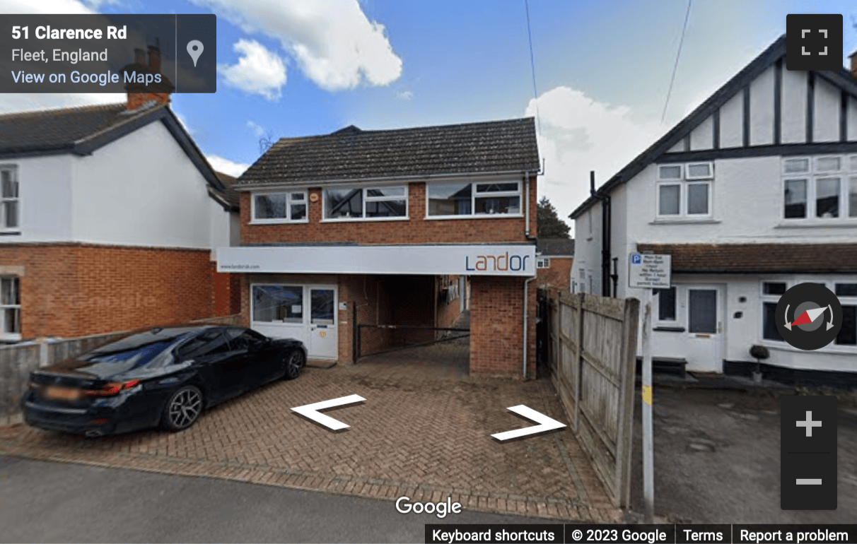 Street View image of 51 Clarence Road, Fleet, Hampshire