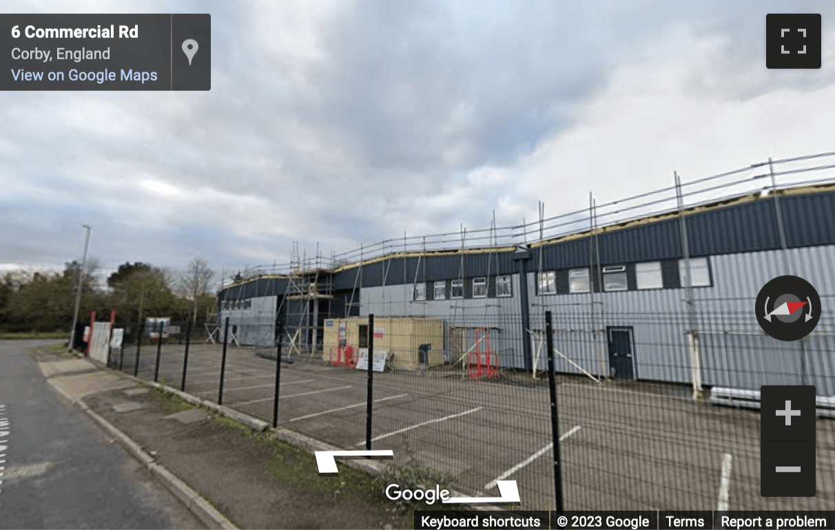 Street View image of Units 1-6, Commercial Road, The Storage Team Corby, Northampton
