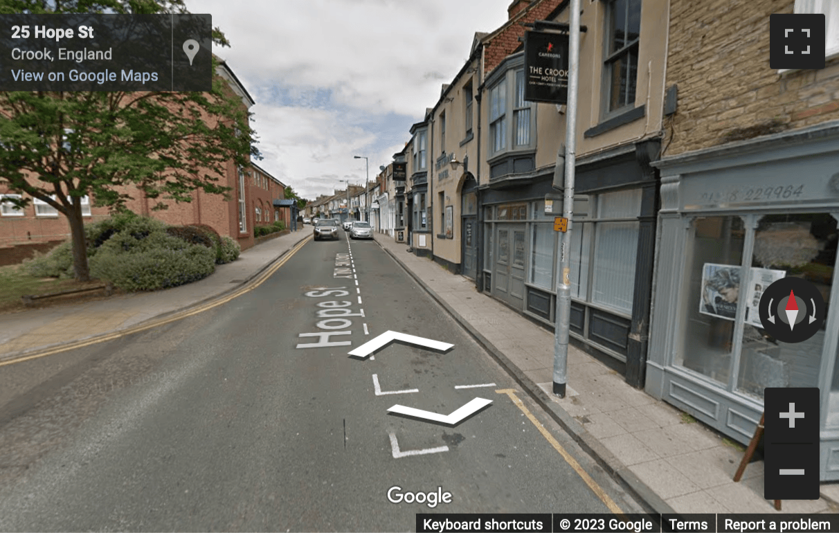 Street View image of 31, 32 Hope Street, Crook, Durham