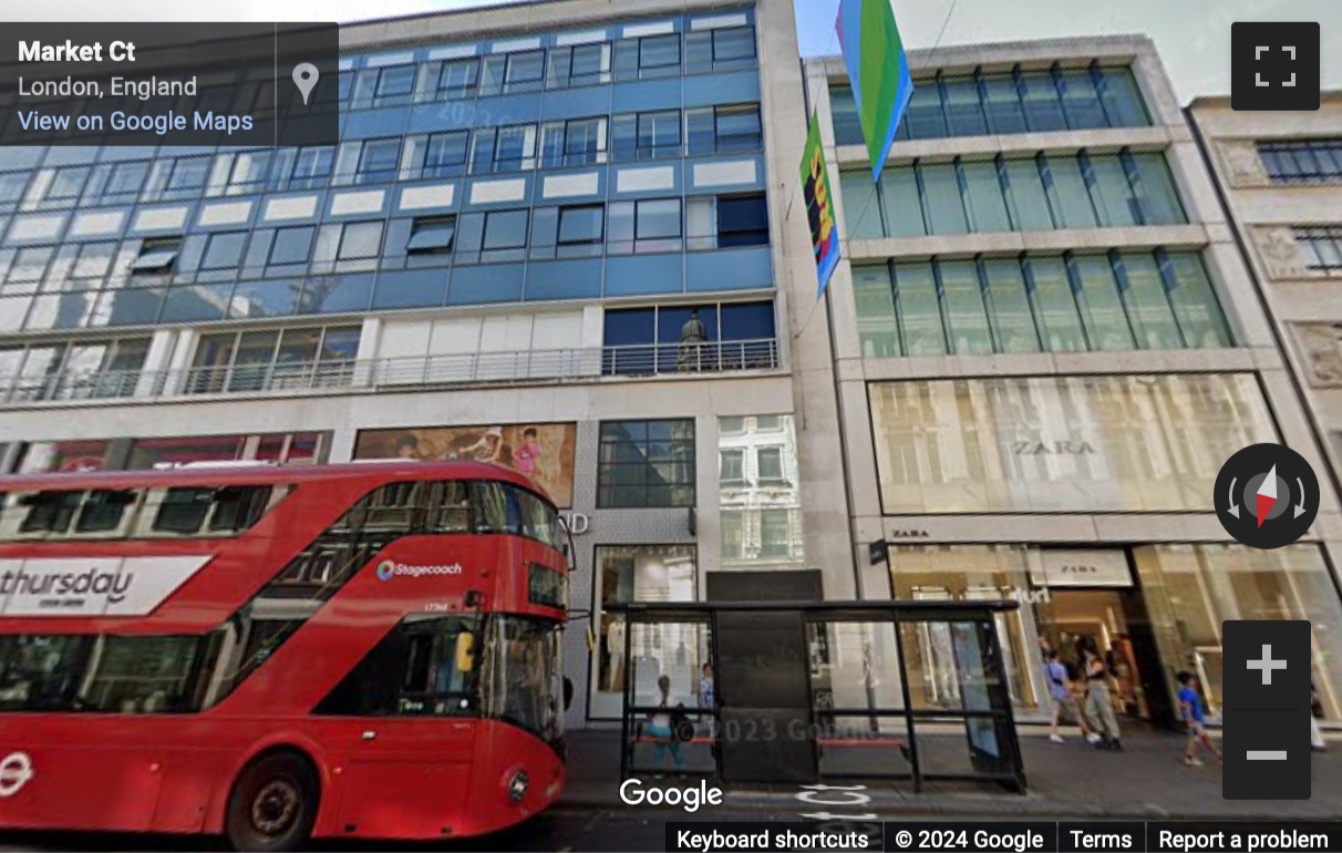 Street View image of Jubilee House, 213 Oxford Street, Central London, W1D, UK