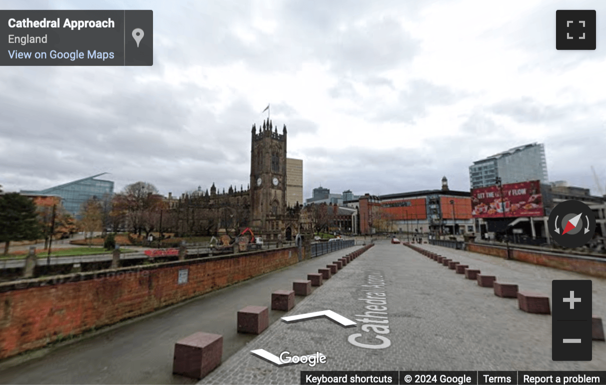 Street View image of 100 Embankment, Cathedral Approach, Manchester