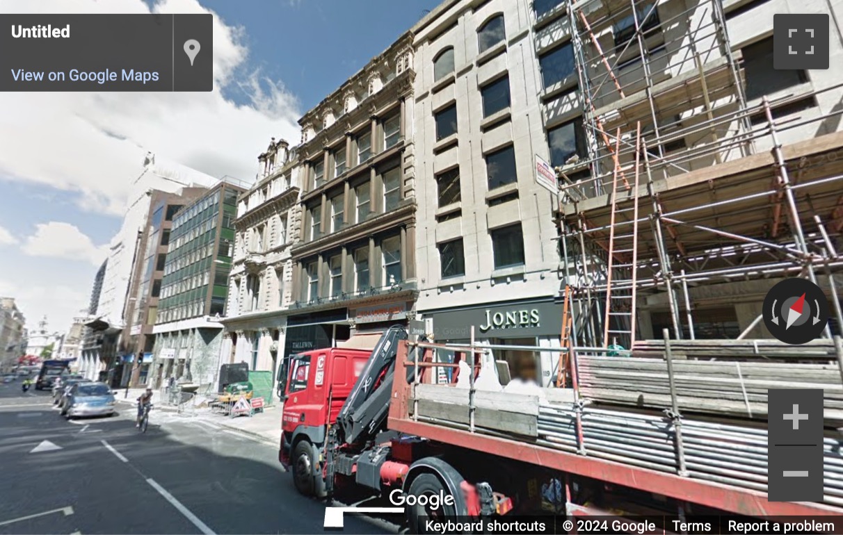 Street View image of 119-121 Cannon Street, Yarnwicke, 2nd Floor, EC4N