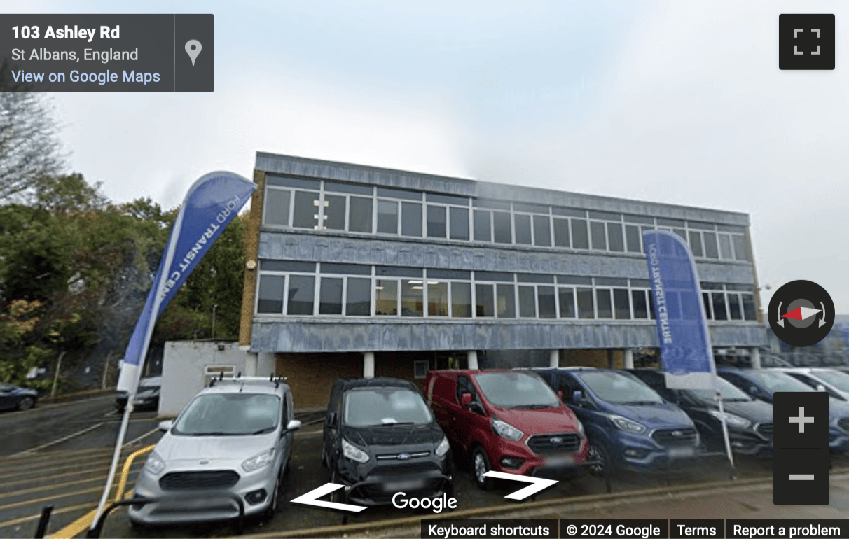 Street View image of 105 Ashley Road, St Albans, Hertfordshire