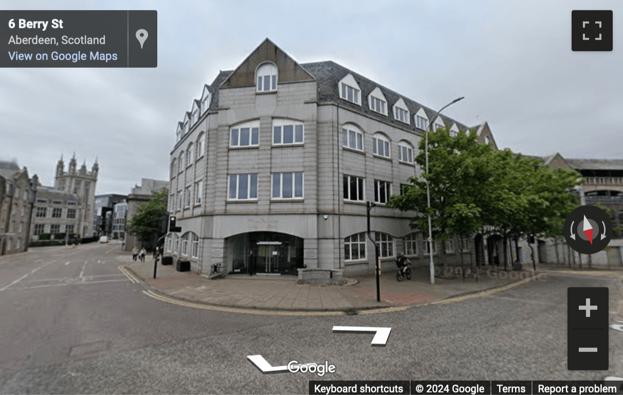 Street View image of 1 Berry Street, Ground, 1st, 2nd and 3rd Floors, Aberdeen