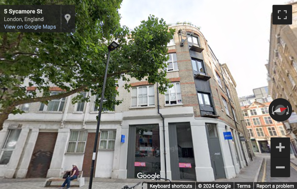Street View image of 60 Goswell Road, Central London, EC1M, UK