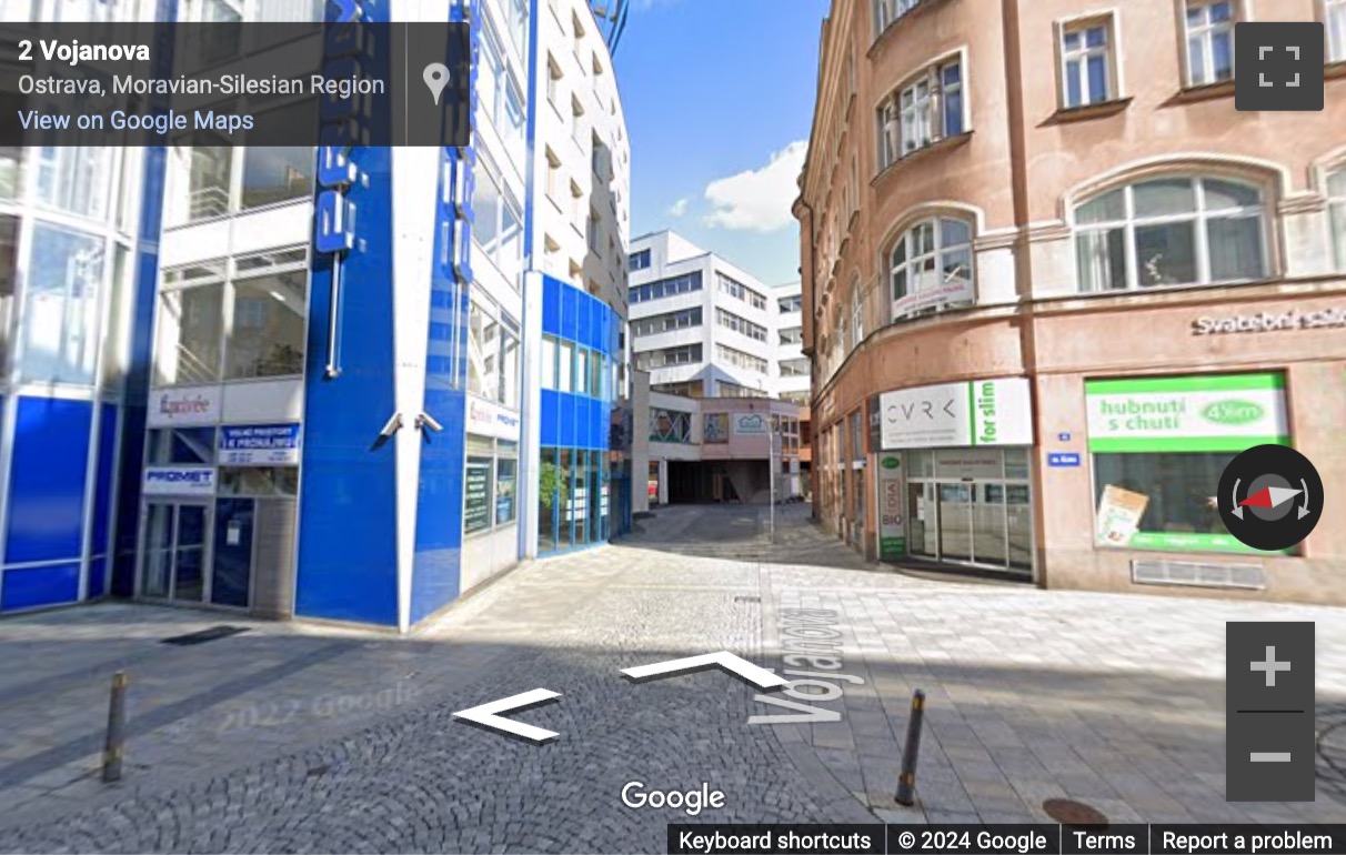 Street View image of 28. Října 205/45, 3rd and 4th Floor, Ostrava