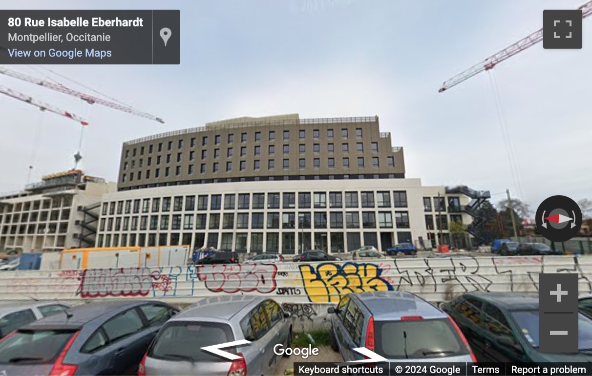 Street View image of 80 Rue Isabelle Eberhardt, Montpellier