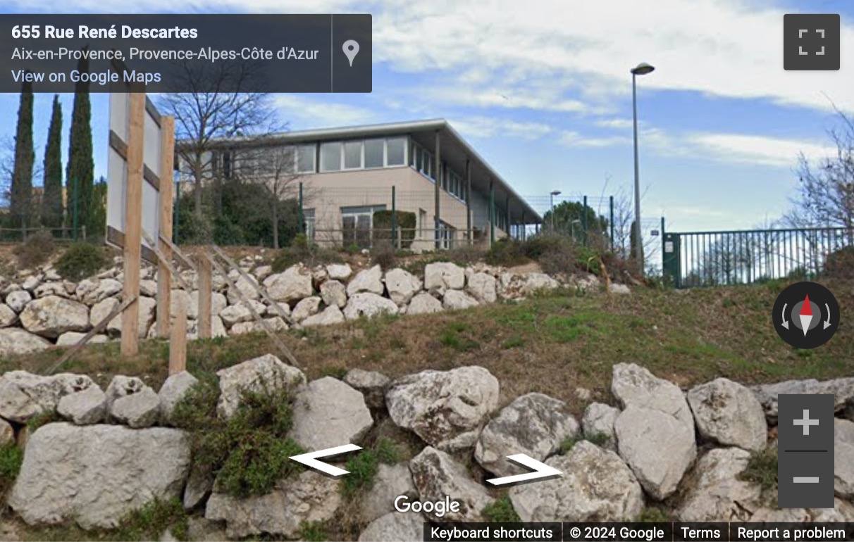 Street View image of 655 Rue René Descartes, Aix-en-Provence