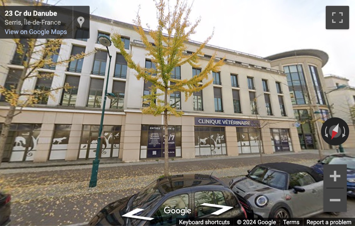 Street View image of 16 Cours du Danube, SCI Fantasia, Serris, Seine-et-Marne