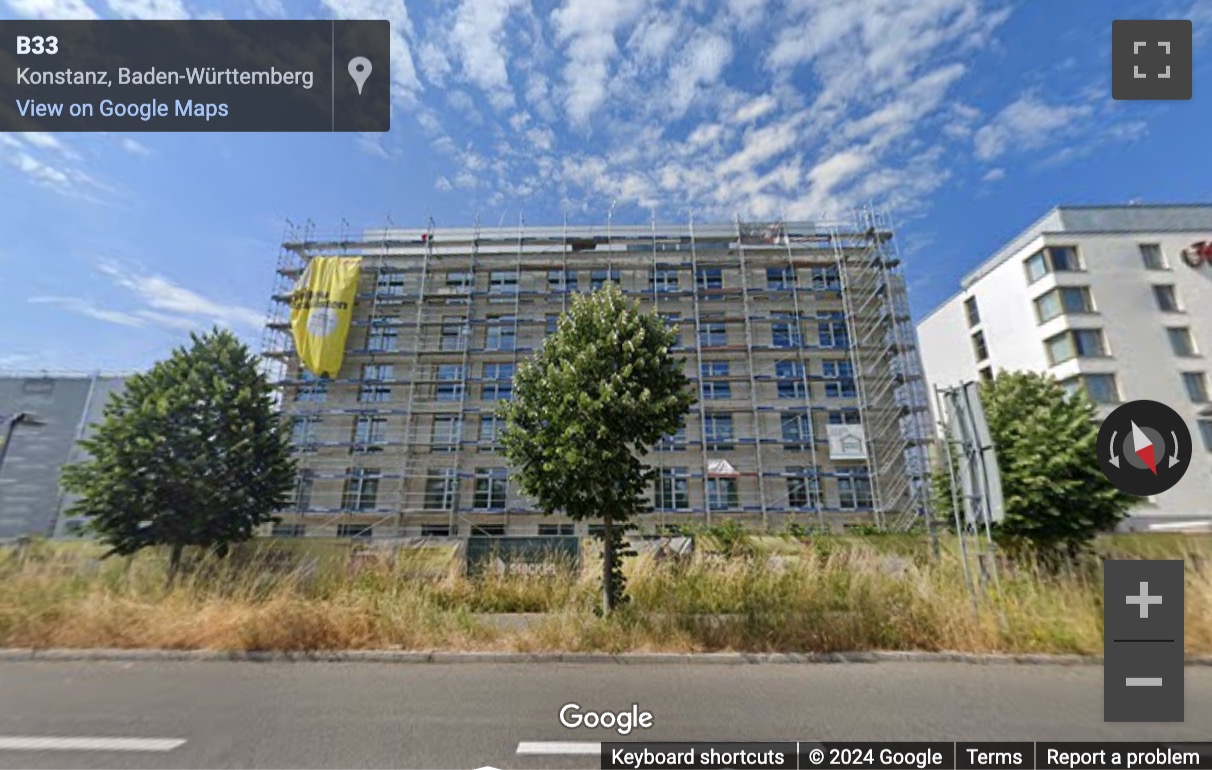 Street View image of Line-Eid-Strasse 6+8, 4th and 5th Floor, Constantia Blue, Konstanz, Baden-Wurttemberg
